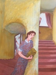 D McIntosh - 1991 Girl on the Stairs.jpg